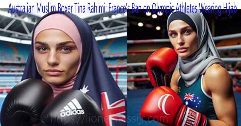 Australian Muslim Boxer Tina Rahimi Frances Ban on Olympic Athletes Wearing Hijab Ban franlionelmessijr Tina Rahimi: France's Ban on Olympic Athletes Wearing Hijab 2024